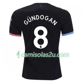 Camisolas de Futebol Manchester City Gundogan 8 Equipamento Alternativa 2019/20 Manga Curta